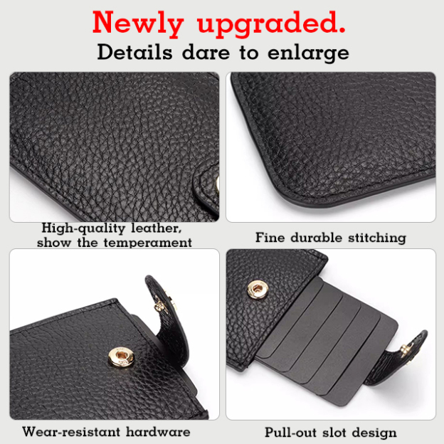 Multiple card slots stacked concealed pull-out card holder