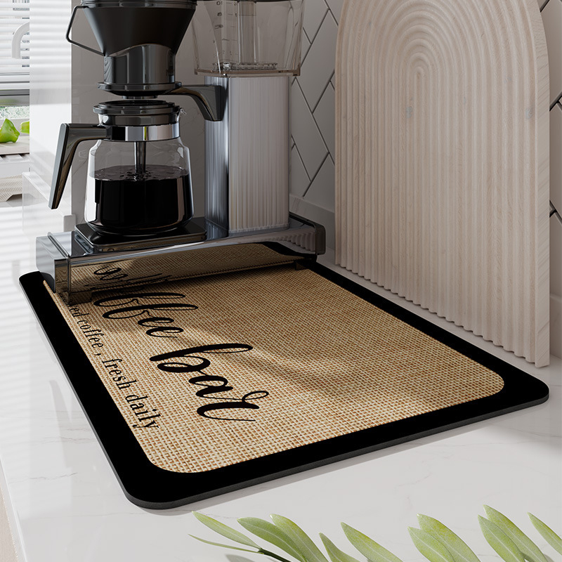 Kitchen no-wash draining mat