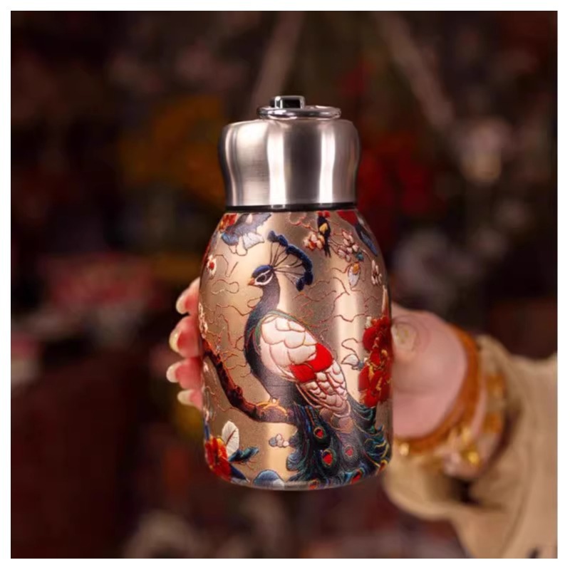 3D Embossed 'Little Chubby' Stainless Steel Insulated Cup