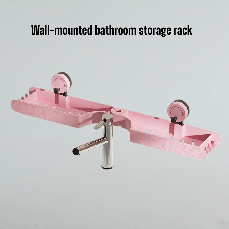 Wall-mounted bathroom storage rack