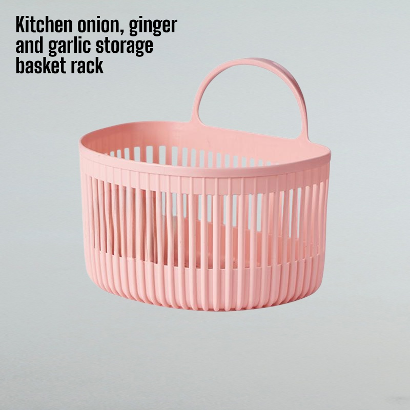 Kitchen onion, ginger and garlic storage basket rack