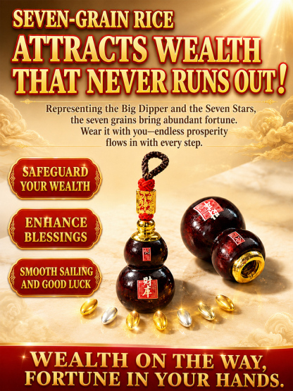 Five Directions Wealth Gourd Lucky Charm Hanging