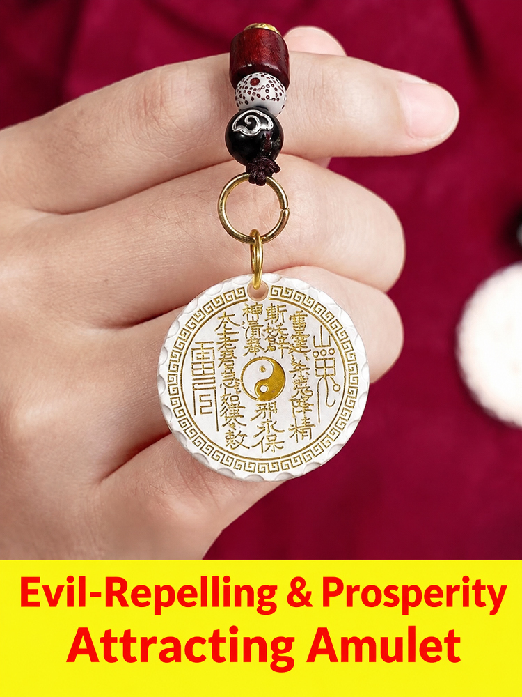 Wealth-Attracting & Protective Mountain Spirit Coin Pendant
