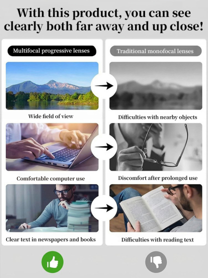 Half-frame reading glasses with a sophisticated look