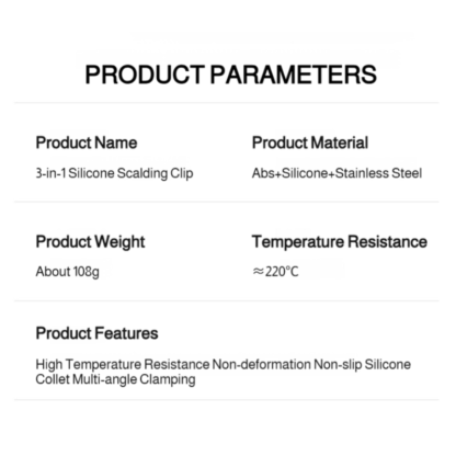 Multifunctional antiscald clip silicone dish clamp device plate opener