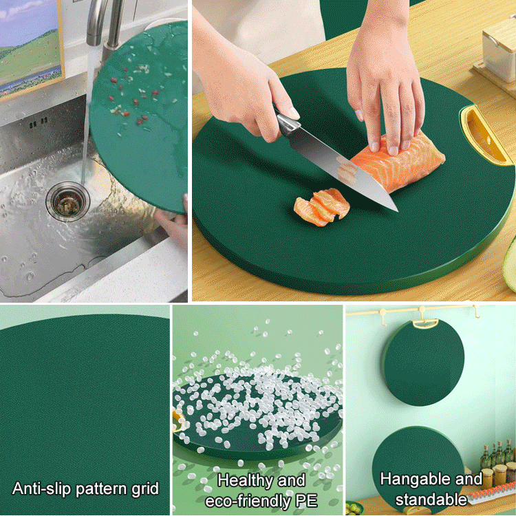 Light luxury Scandinavian style antibacterial standable double-sided chopping board