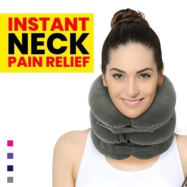 Full velvet inflatable cervical traction device portable thickening
