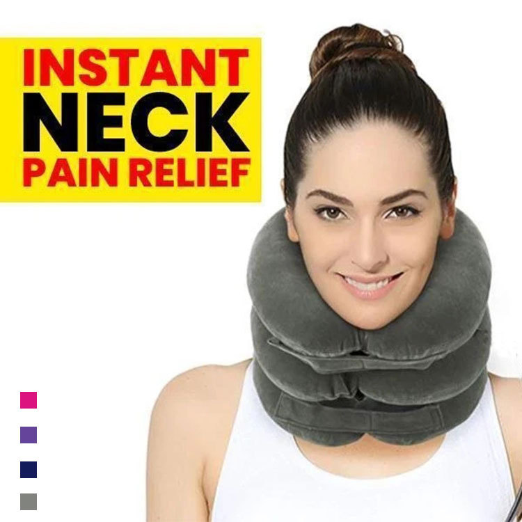 Full velvet inflatable cervical traction device portable thickening