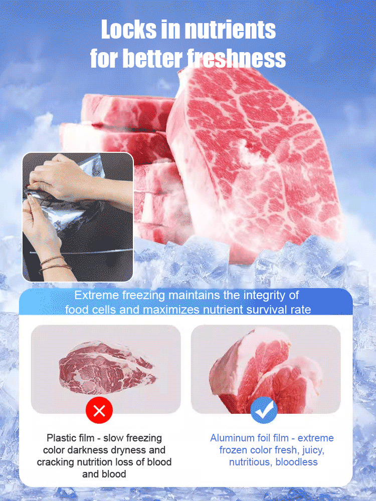 【Lock in freshness】Aluminum foil antibacterial fresh-keeping bag 