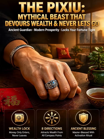 Retro Pixiu Ring