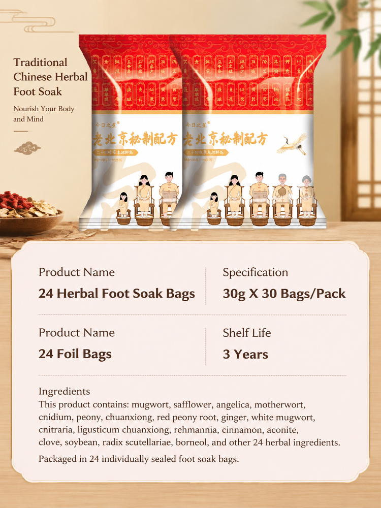 24 Secret Formula Herbal Foot Bath Pack