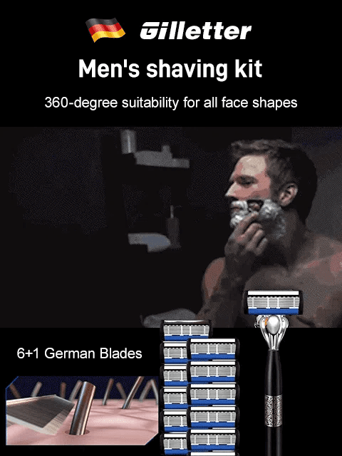 7-layer blade manual shaving razor set