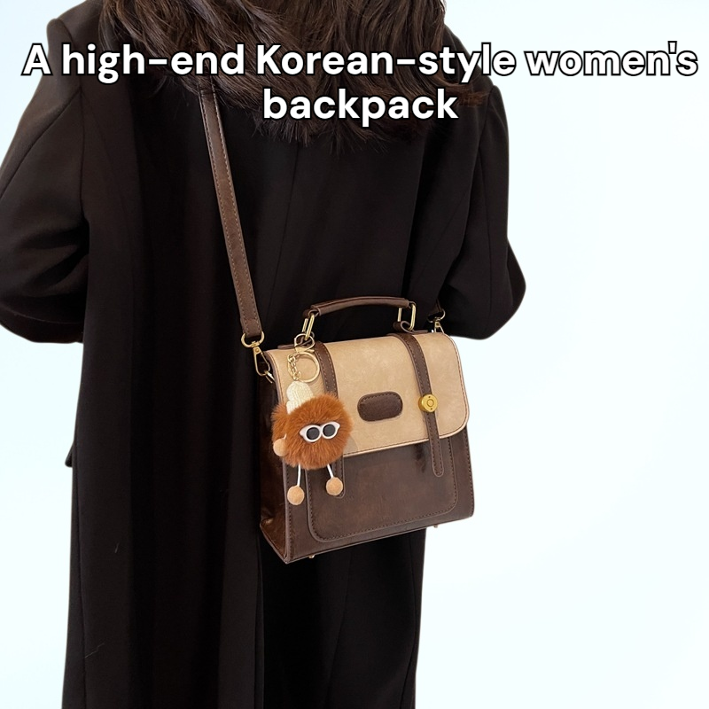 High-end women's bags autumn new style backpack Korean style casual fashion travel messenger bag