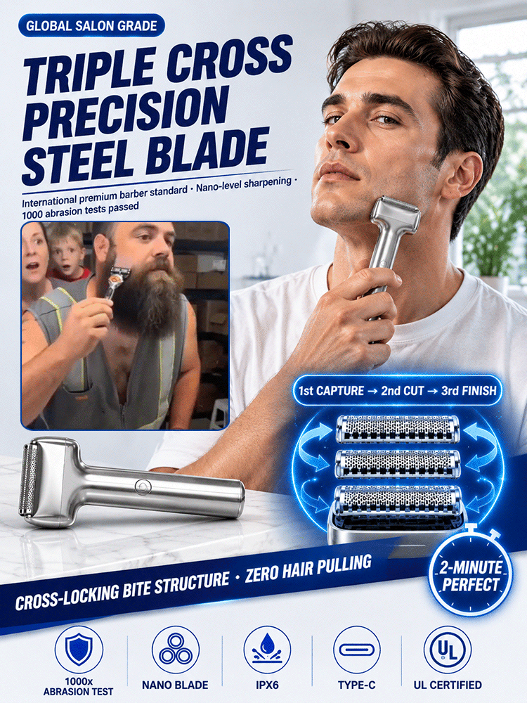 【Three-Blade Integrated】Reciprocating Shaver