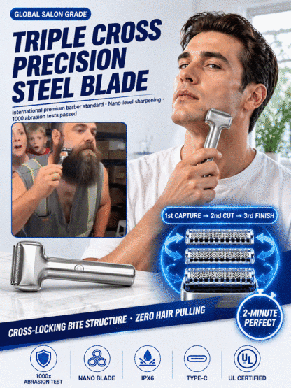 【Three-Blade Integrated】Reciprocating Shaver