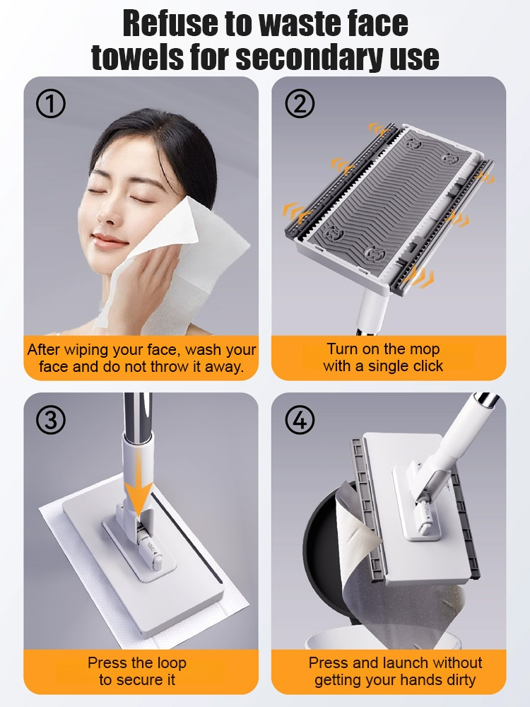 【100% labor-saving】No-wash lazy mop