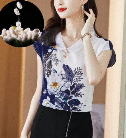 Printed Fashion Lapel Shirt