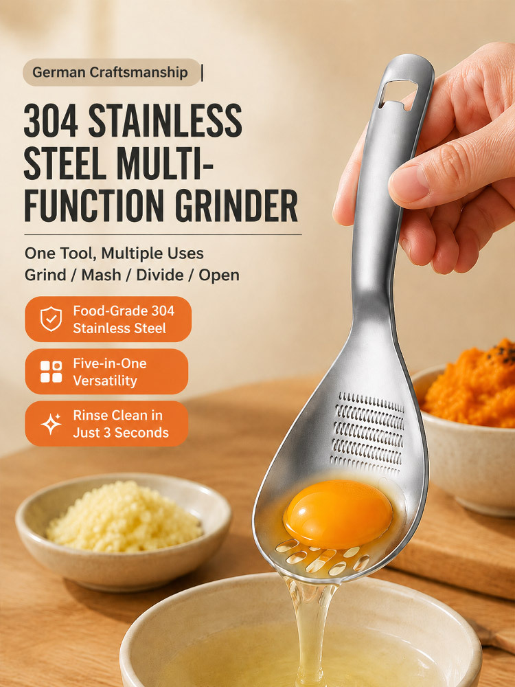 Multi-functional Stainless Steel Grinding Spoon