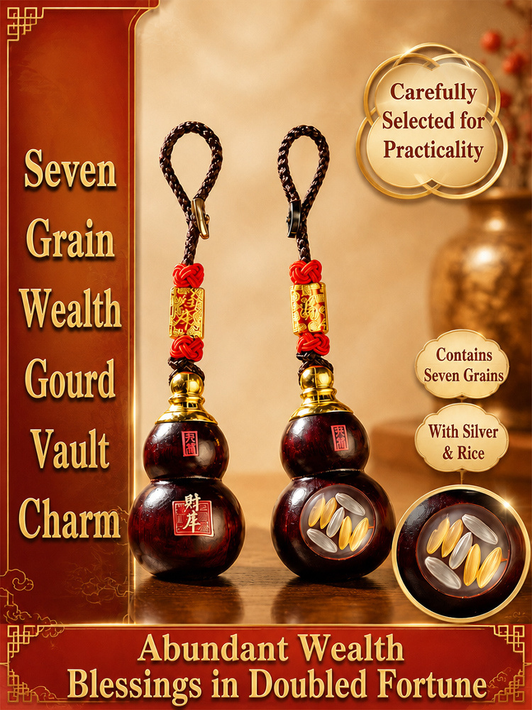 Five Directions Wealth Gourd Lucky Charm Hanging