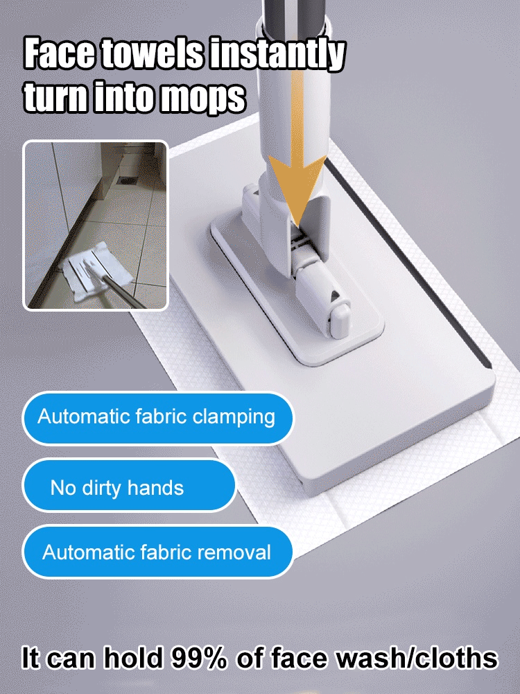【100% labor-saving】No-wash lazy mop