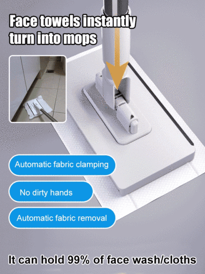 【100% labor-saving】No-wash lazy mop