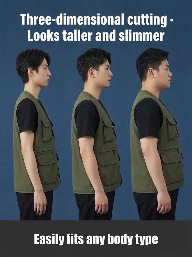 Multi-pocket Quick-dry Breathable Vest