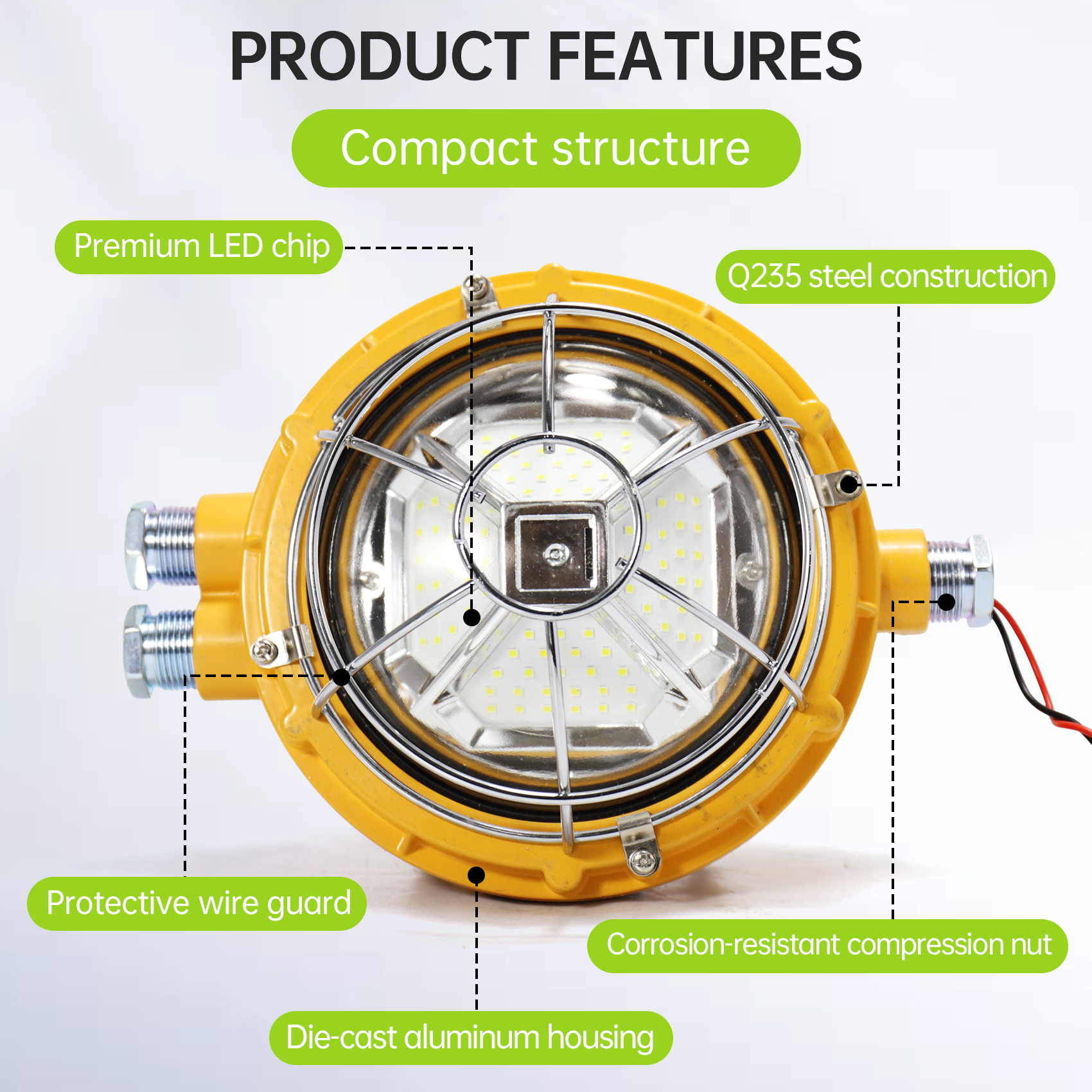 DJS36、38、44、50/127L(Y) Explosion-proof and intrinsically safe LED tunnel lamp for mining use