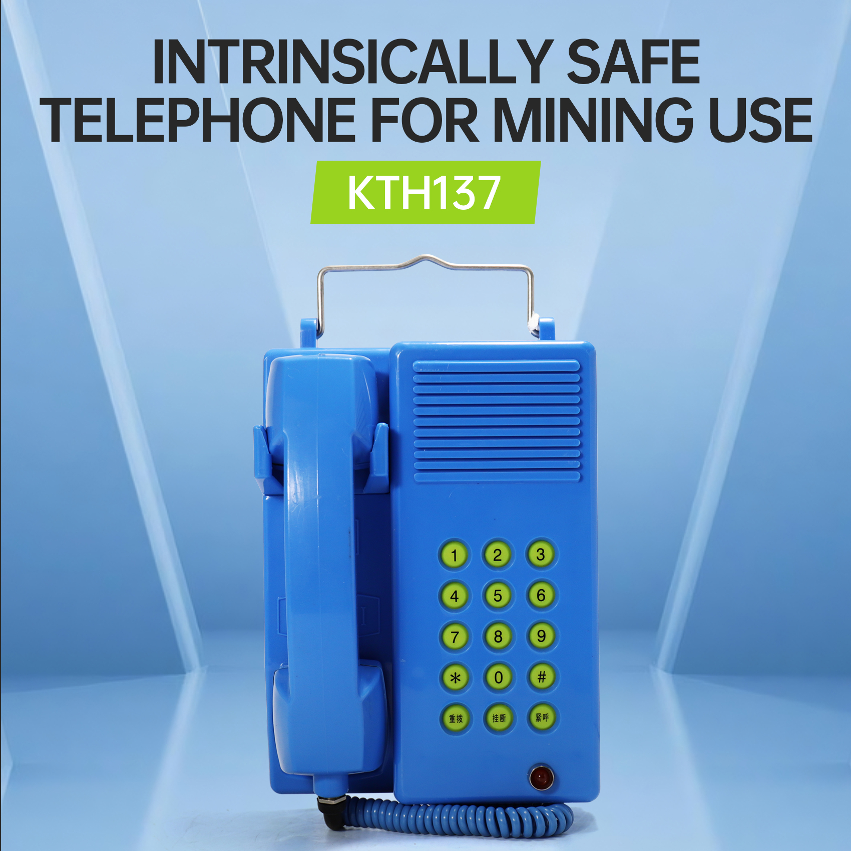 KTH137 intrinsically safe telephone for mining use
