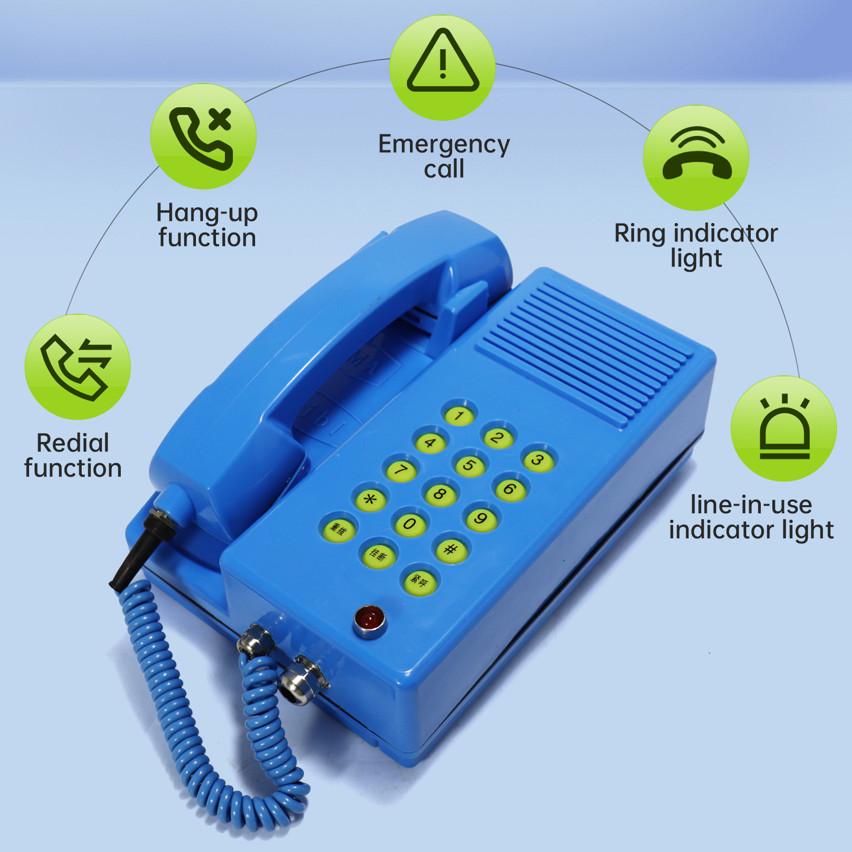 KTH137 intrinsically safe telephone for mining use