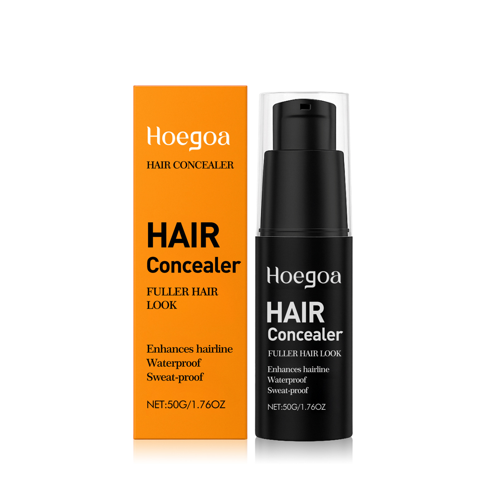 HOEGOA Instant Hair Concealer - 10-Second Balding Cover-Up, Waterproof & Lasts Up to 6 Days