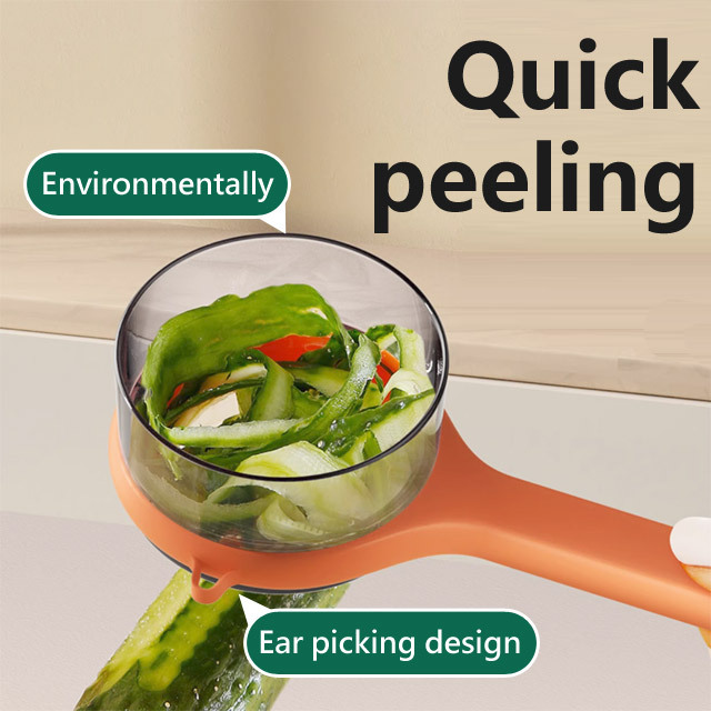Stainless steel multifunctional retractable peeler