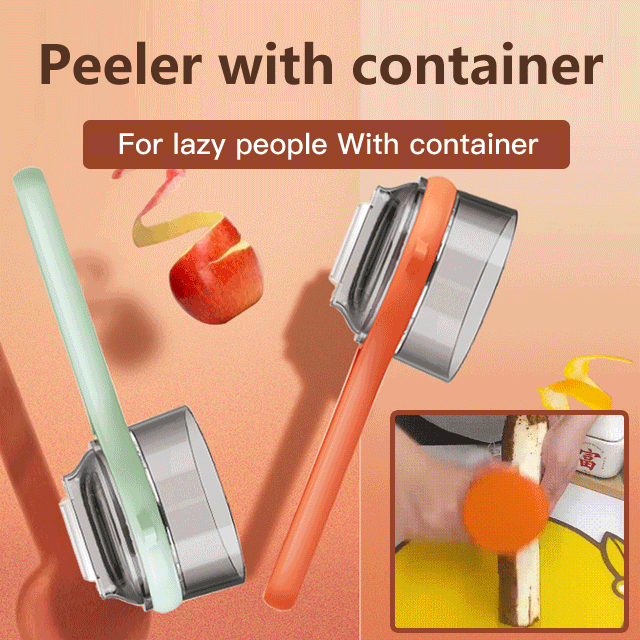 Stainless steel multifunctional retractable peeler