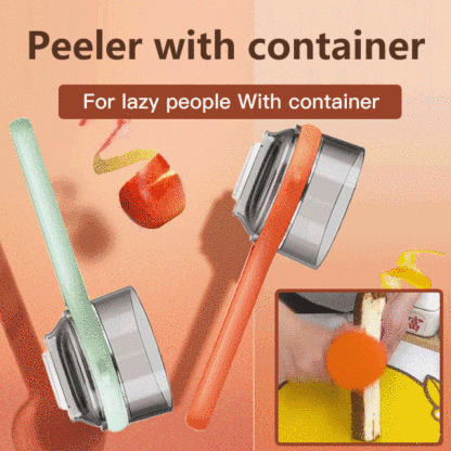 Stainless steel multifunctional retractable peeler