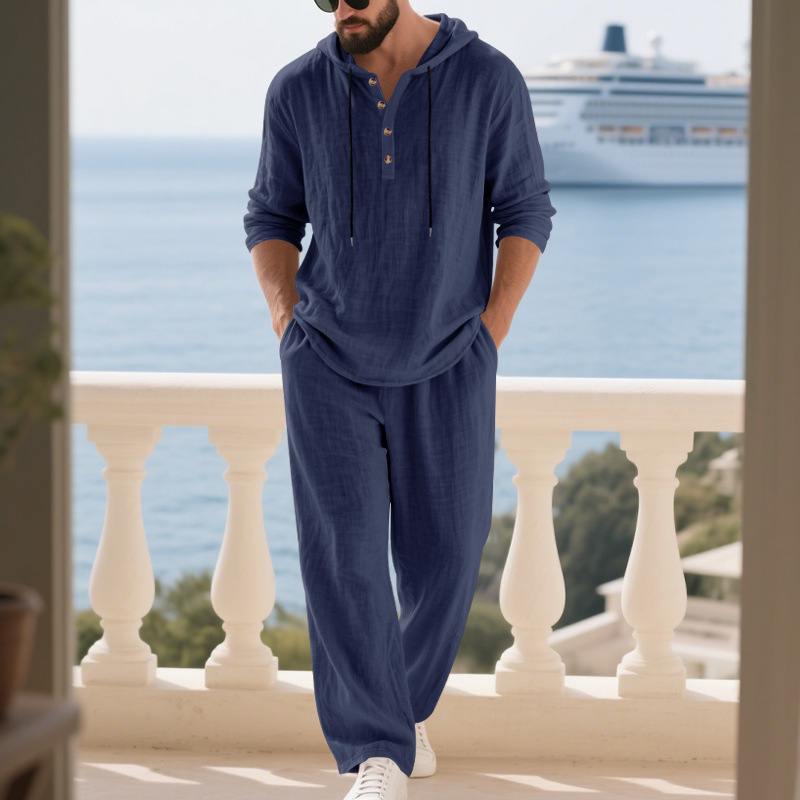 Everyday Comfy Hoodie Set - Premium Lightweight Lounge Sweatsuit for Men