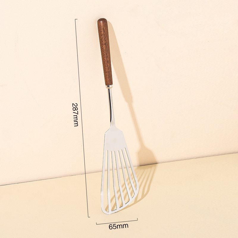 304 stainless steel walnut cooking spoon