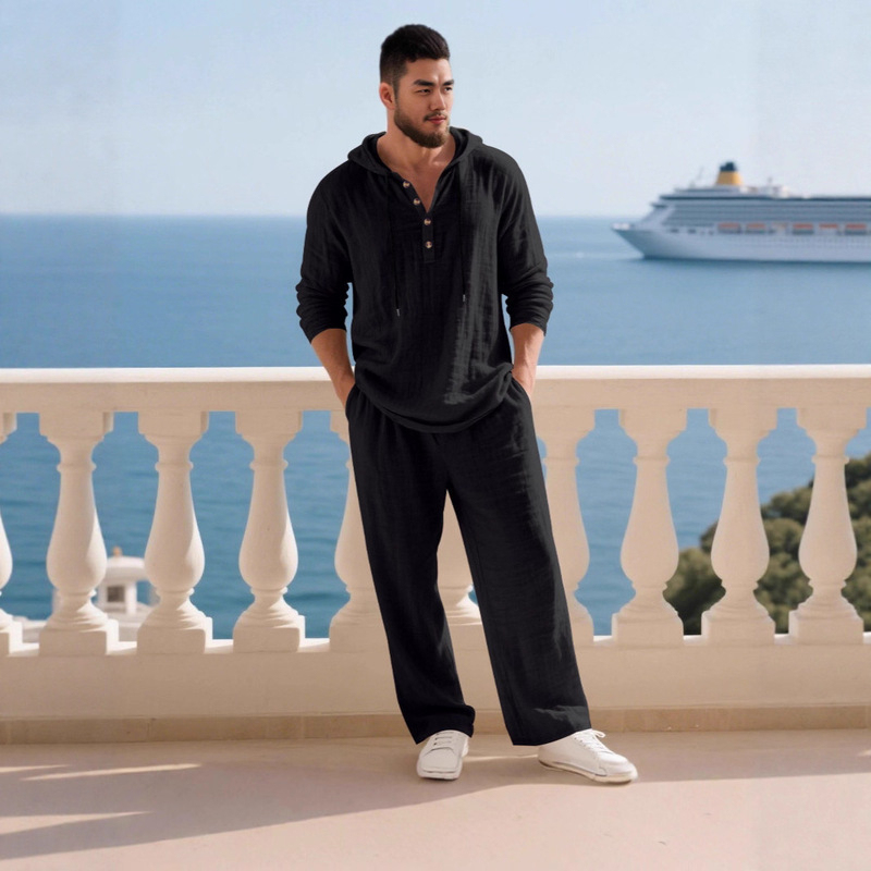 Everyday Comfy Hoodie Set - Premium Lightweight Lounge Sweatsuit for Men