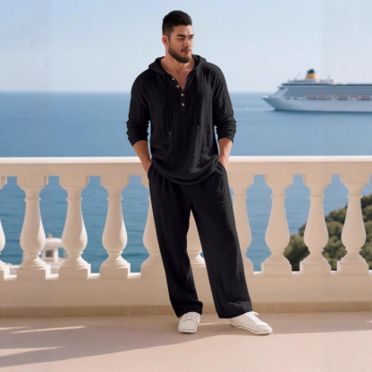 Everyday Comfy Hoodie Set - Premium Lightweight Lounge Sweatsuit for Men