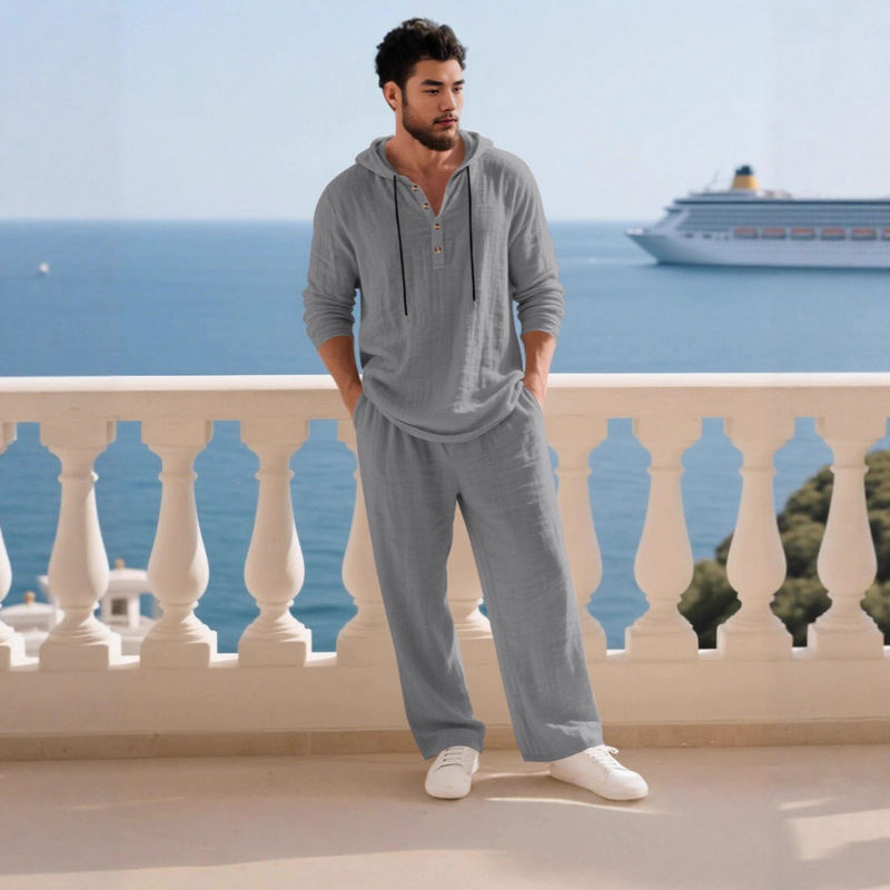 Everyday Comfy Hoodie Set - Premium Lightweight Lounge Sweatsuit for Men