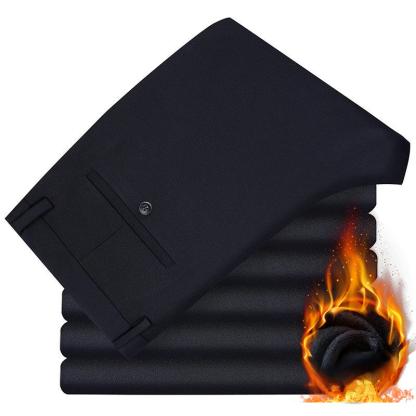 Men's velvet formal suit trousers
