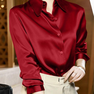 Exquisite high-end silk shirt