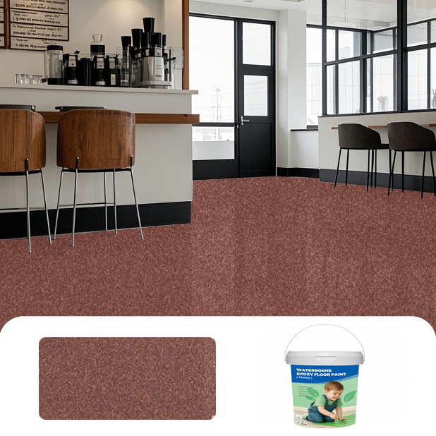 [No need to lay tiles] Epoxy colored sand self-leveling floor paint