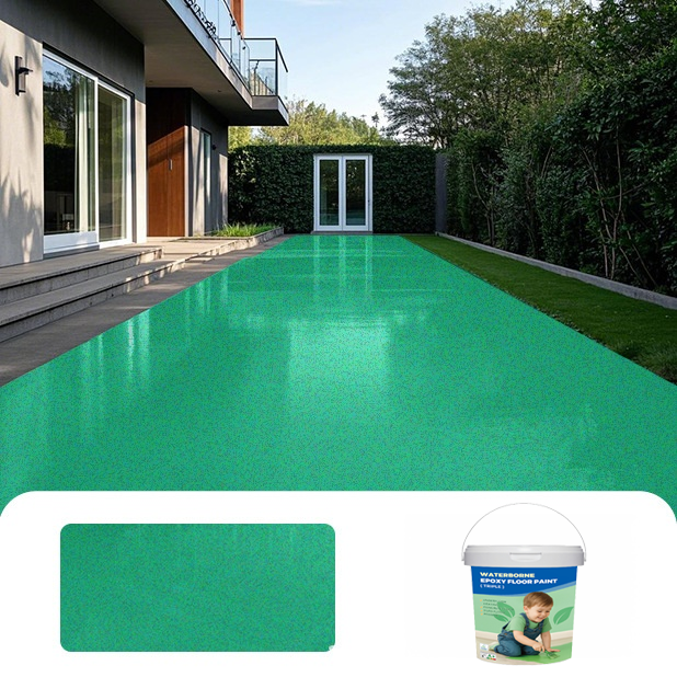 [No need to lay tiles] Epoxy colored sand self-leveling floor paint