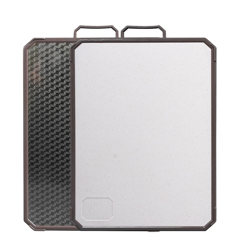 Mold-resistant and antibacterial double-sided stainless steel cutting board