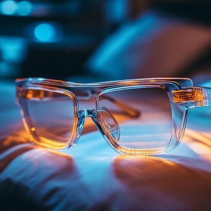 Color-changing anti-blue light presbyopia glasses