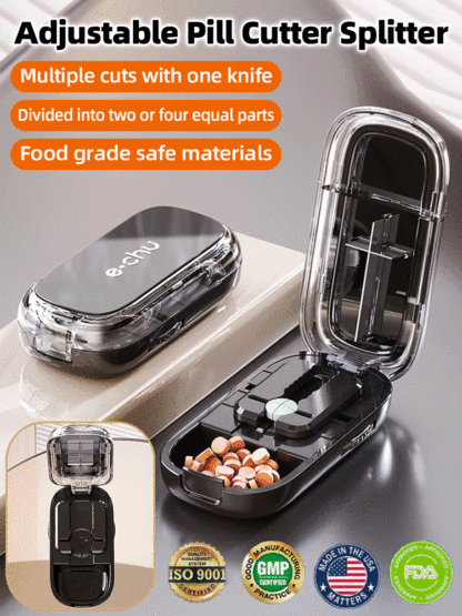 Adjustable portable medicine box