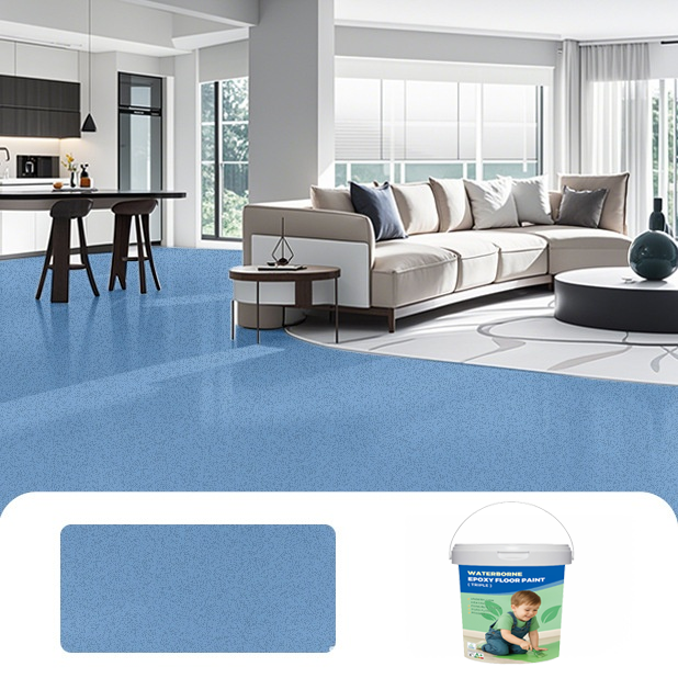 [No need to lay tiles] Epoxy colored sand self-leveling floor paint