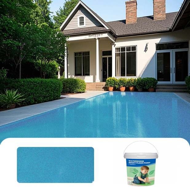 [No need to lay tiles] Epoxy colored sand self-leveling floor paint