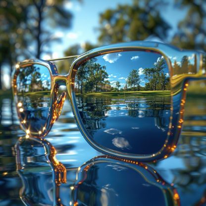 Color-changing anti-blue light presbyopia glasses