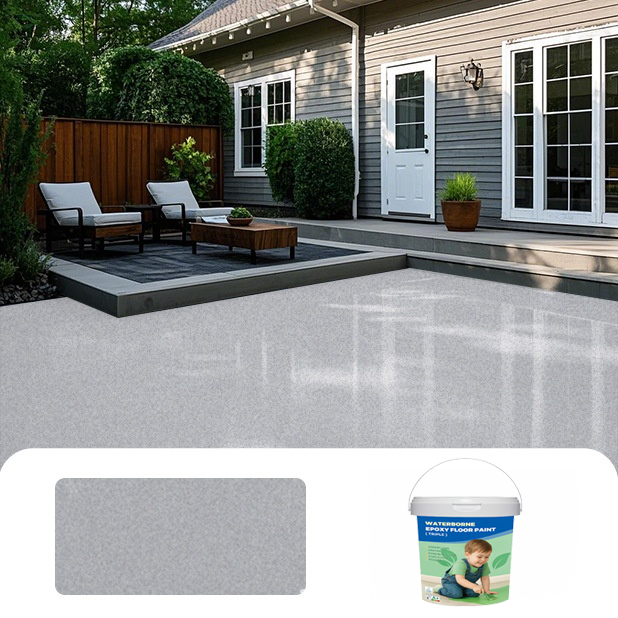 [No need to lay tiles] Epoxy colored sand self-leveling floor paint