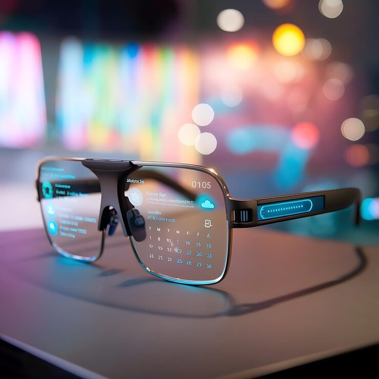 Color-changing anti-blue light presbyopia glasses